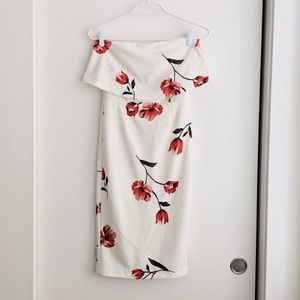 NWT Dynamite ruffle strapless dress